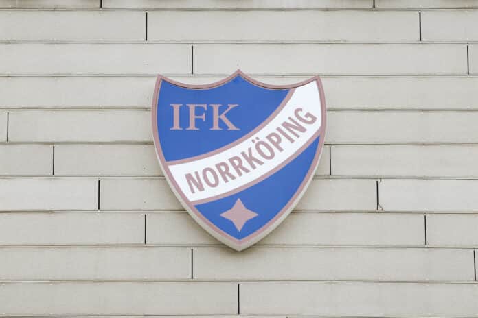 IFK Norrköping club logo on the stadium