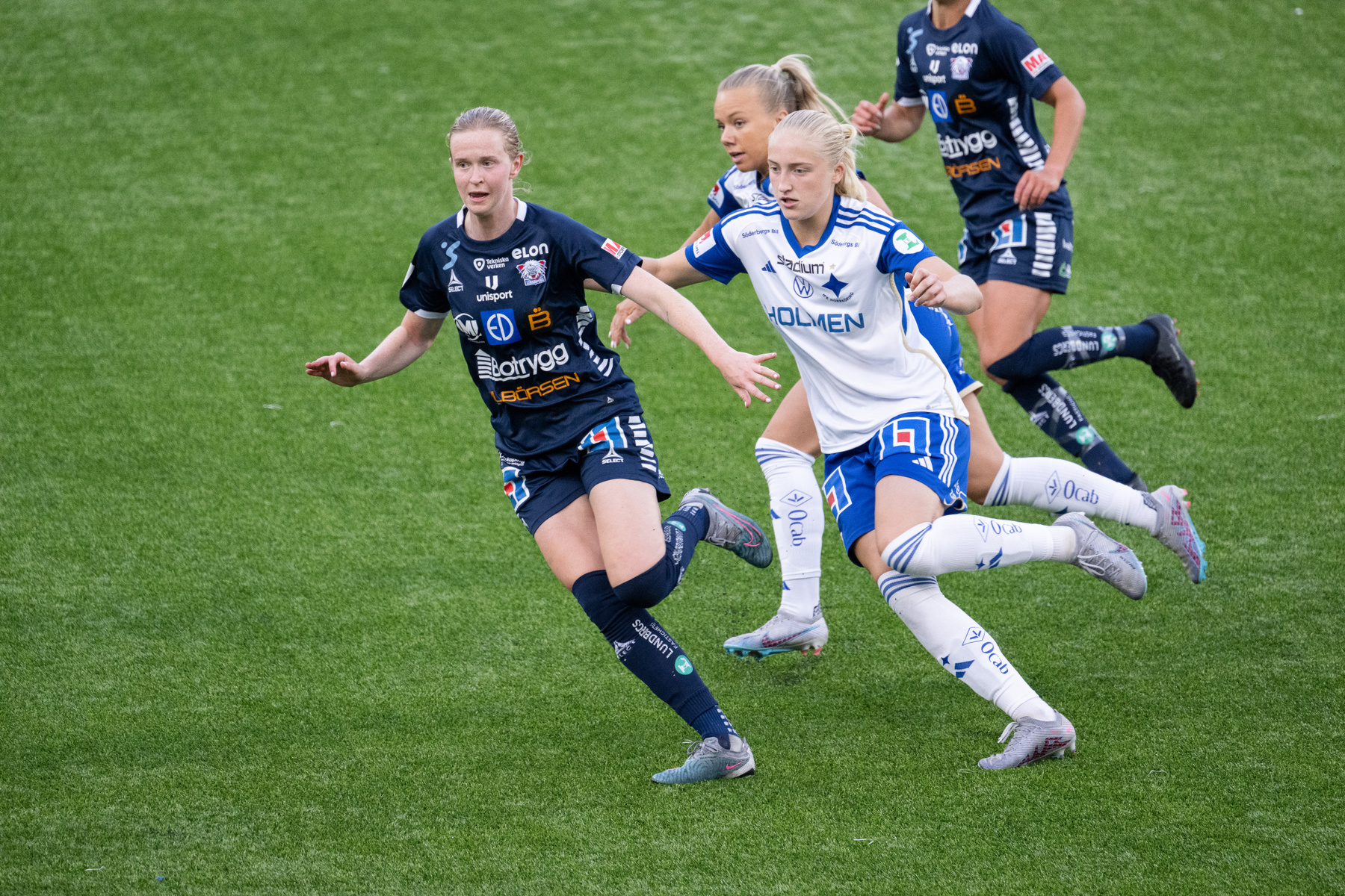 Östgötaderby i Damallsvenskan mellan IFK Norrköping och Linköpings FC på Platinumcars Arena den 26 juni 2023.