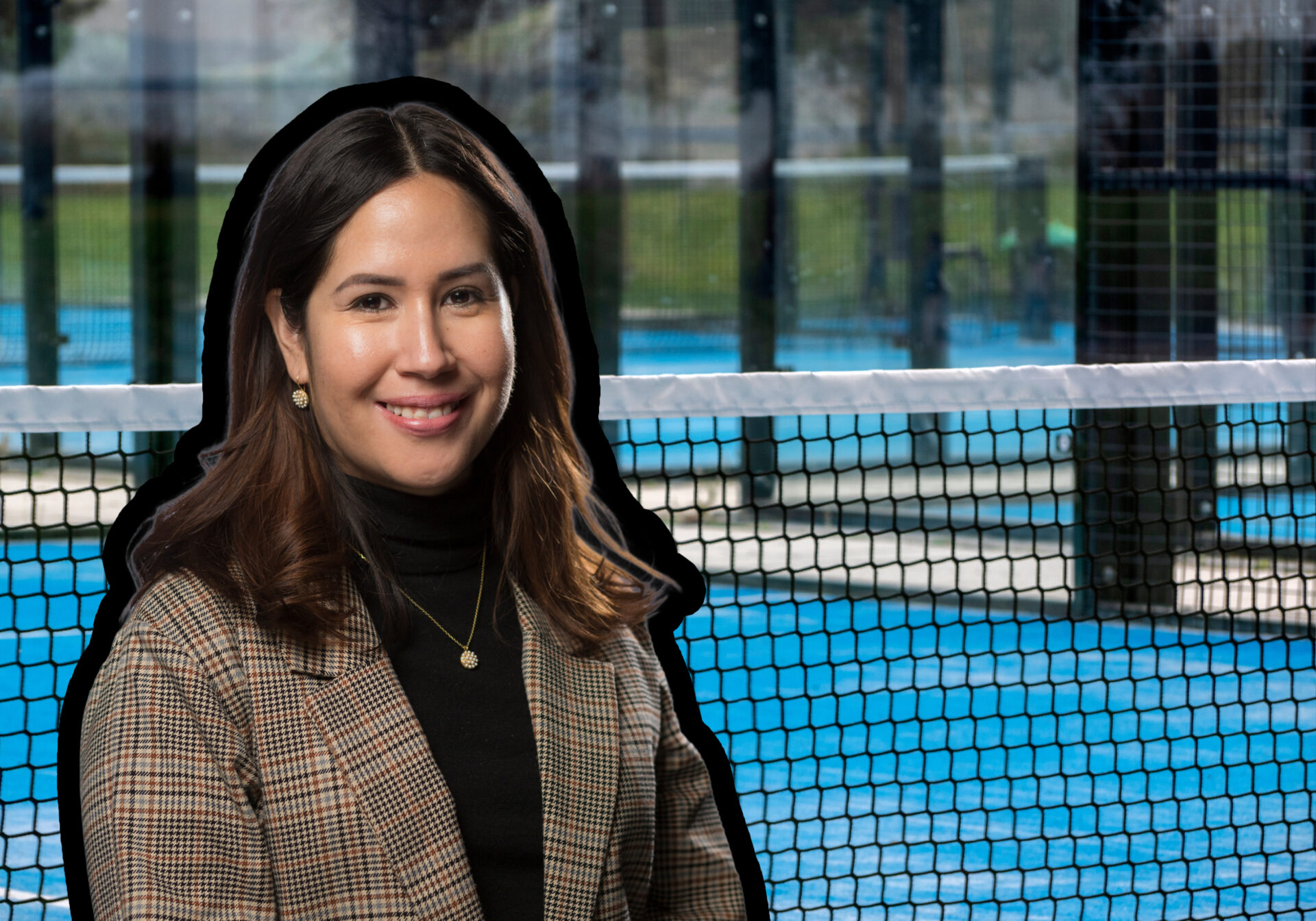 Ingen mer padel på Åkeshov BP. På bilden: Maria-Elsa Salvo (S), idrottsnämndens ordförande.