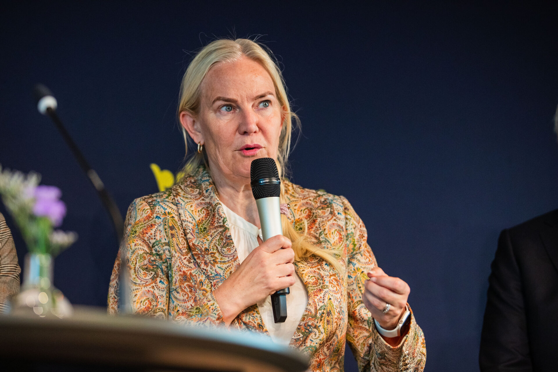 Petra Sörling under Sveriges Olympiska Kommittés årsmöte den 29 april 2025 i Stockholm. Foto: Caisa Rasmussen / BILDBYRÅN.
