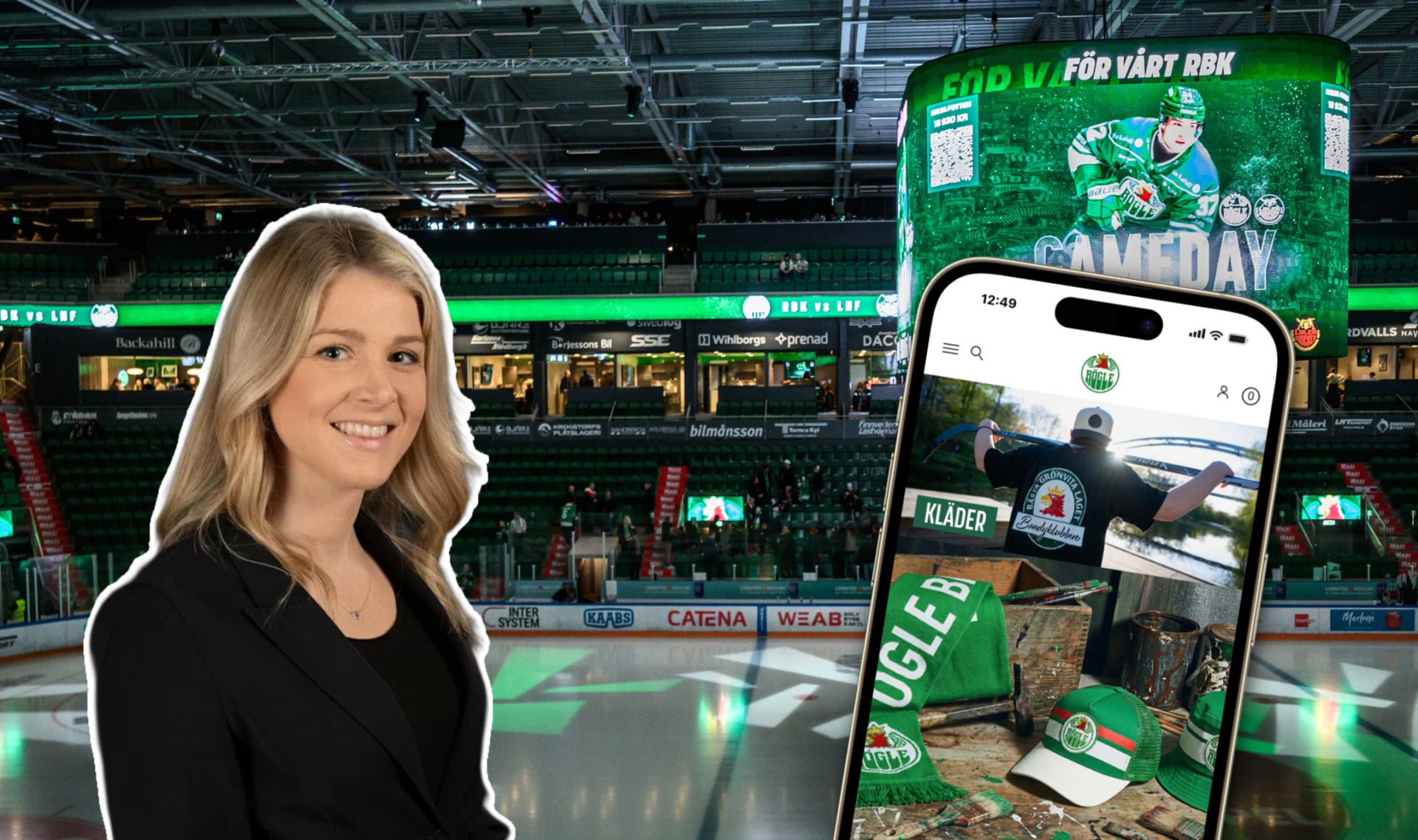 Catena Arena inför ishockeymatchen i SHL mellan Rögle och Luleå den 10 januari 2026 i Ängelholm. Foto: Mathilda Schuler / BILDBYRÅN